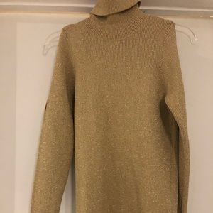 NWT Ralph Lauren Gold Sparkle Sweater